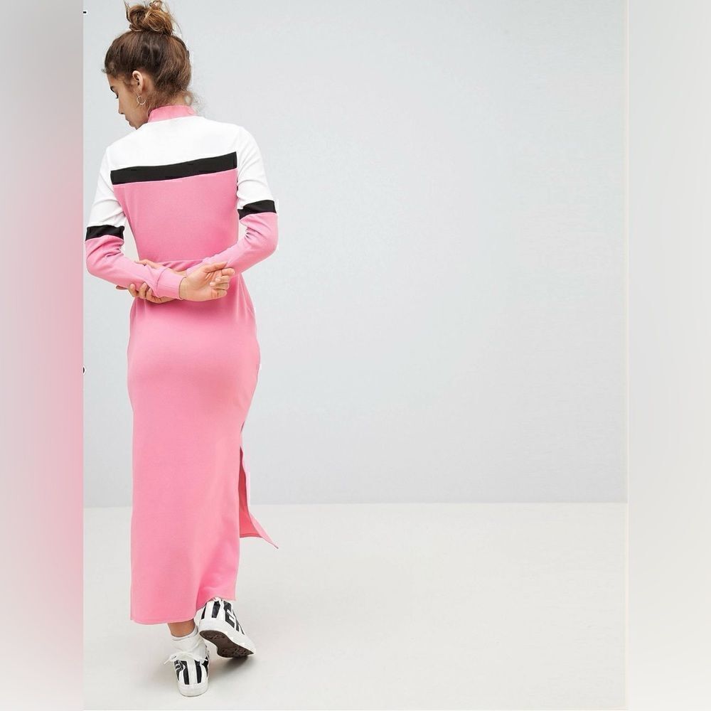 EUC ASOS Design Colour Block Track Dress - Picture 2 of 7